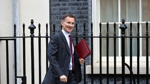 British chancellor of the Exchequer, Jeremy Hunt, arriving for a Cabinet meeting